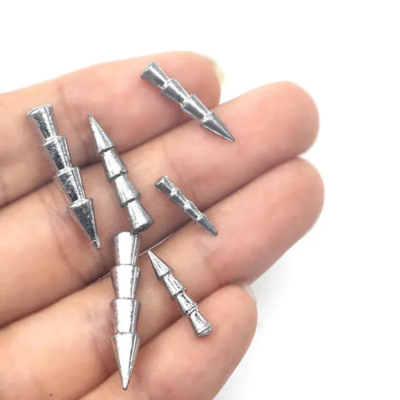 10pcs/lot Fishing Soft Bait Insert Weight 0.5g1g1.5g2g3.2g 4g Weight Sinker