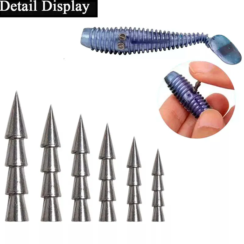 10pcs/lot Fishing Soft Bait Insert Weight 0.5g1g1.5g2g3.2g 4g Weight Sinker