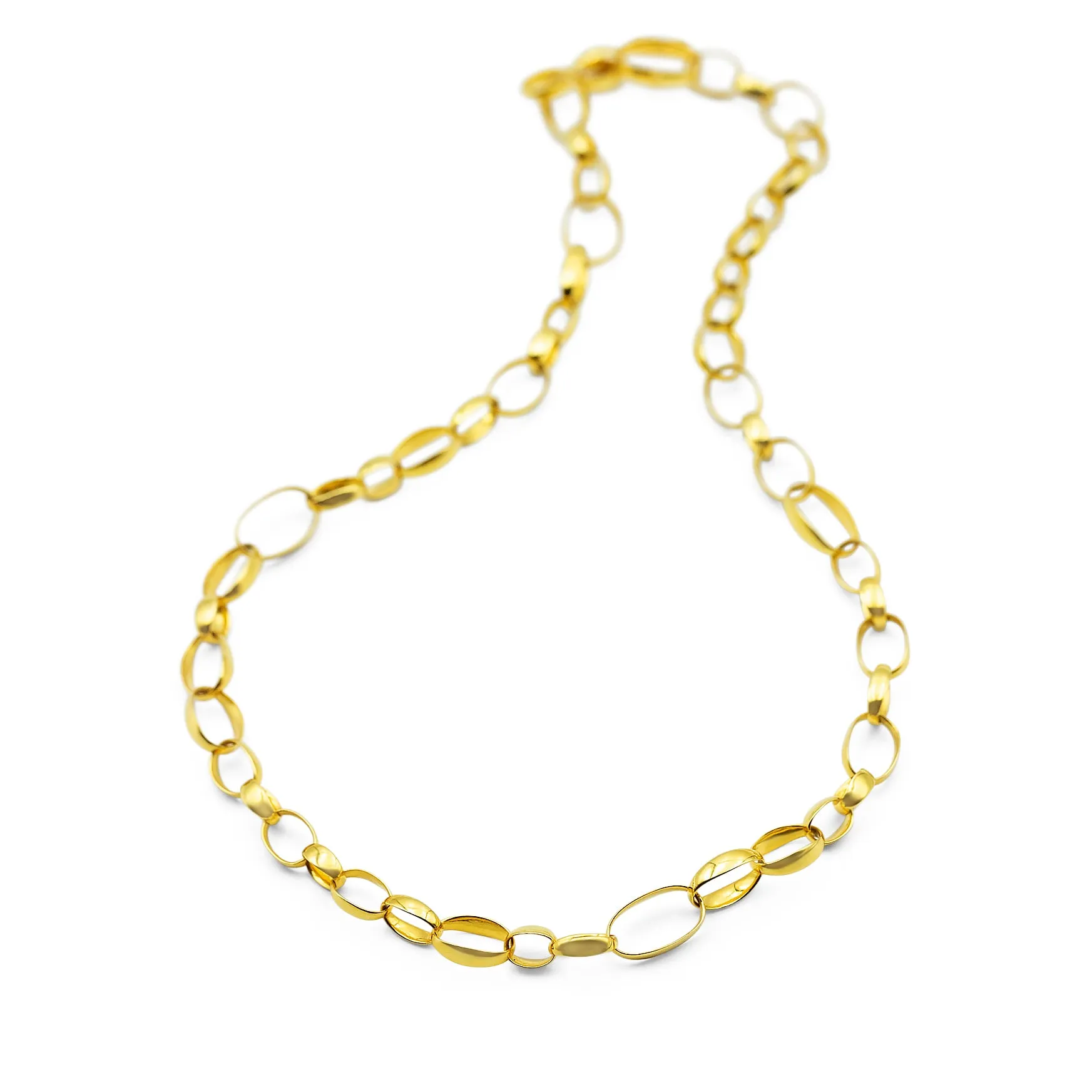 18k Oval Link necklace