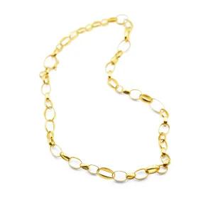 18k Oval Link necklace