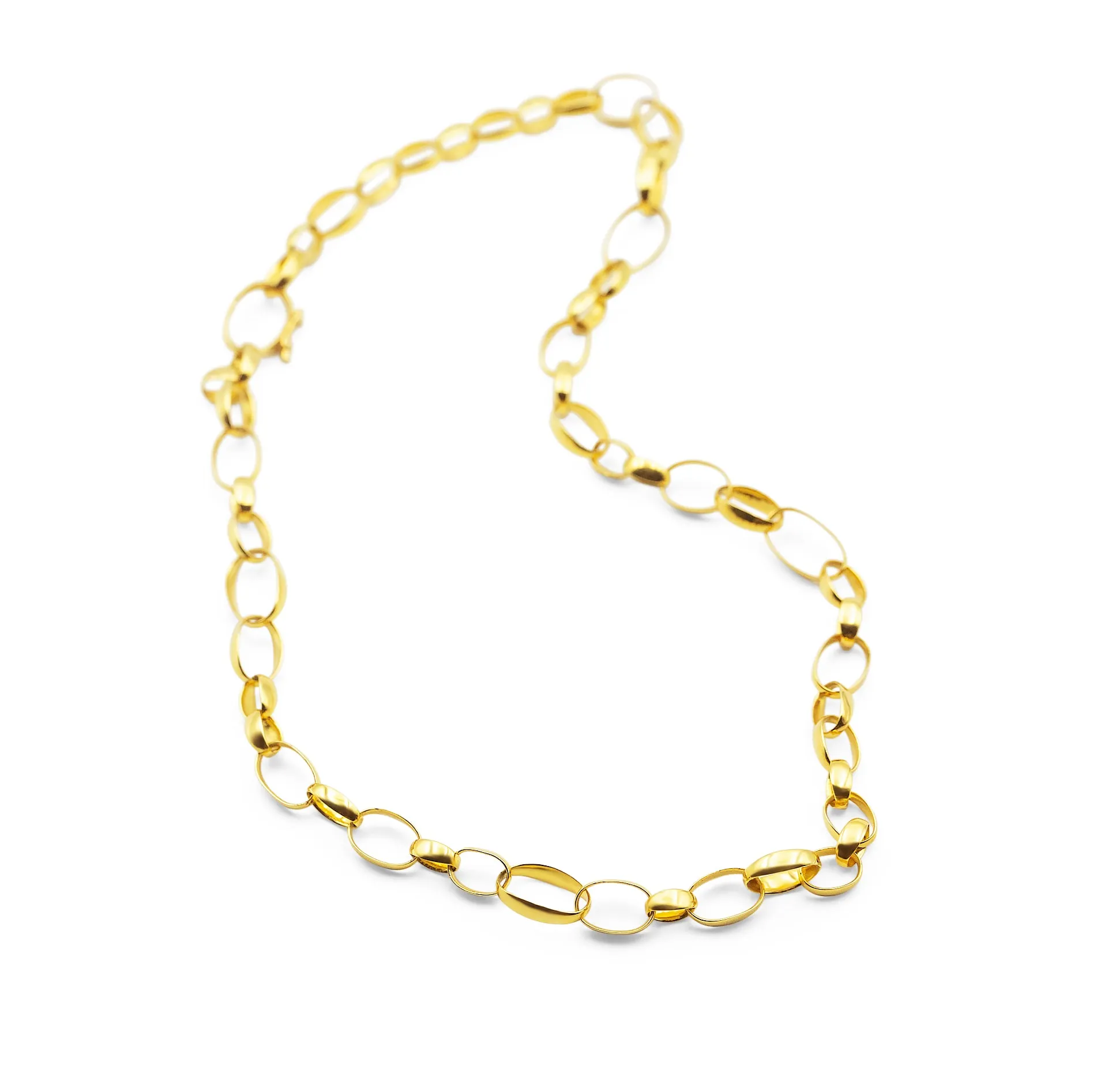 18k Oval Link necklace