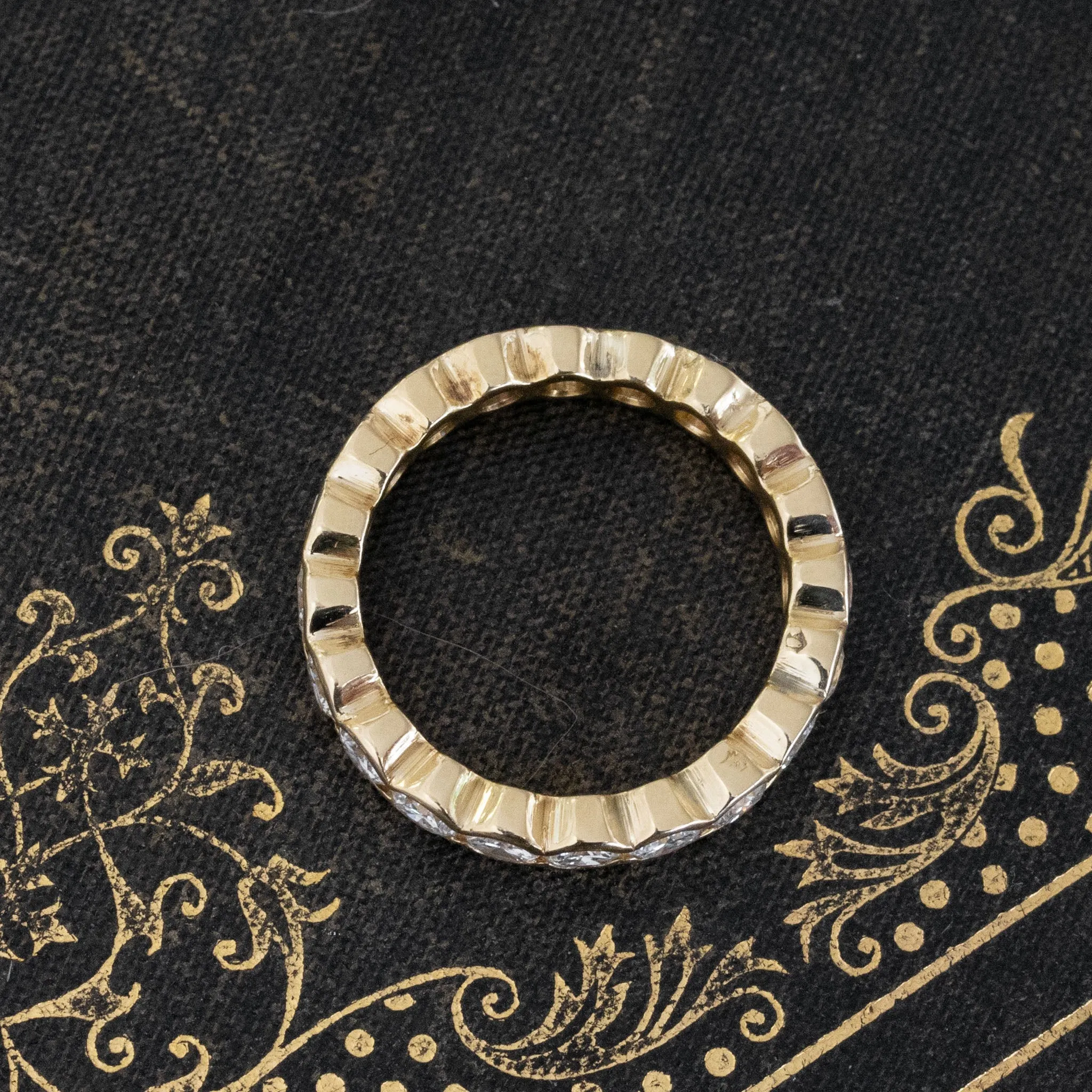 2.00ctw Round Brilliant Cut Diamond Half-Bezel Eternity Band