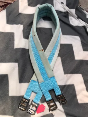 43” light blue material girth