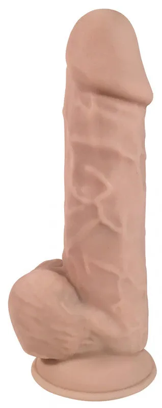 8 Inch Fleshstixxx Silicone  With Balls -  Vanilla