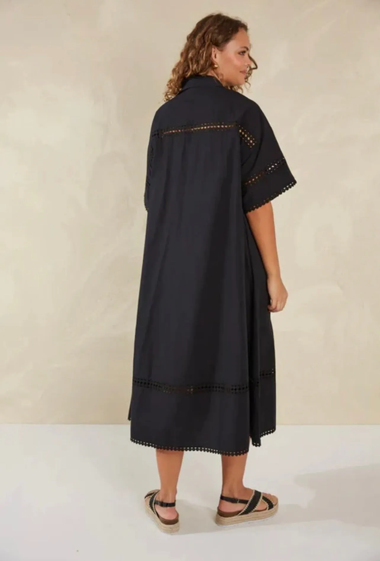 Adelfia Shirt Dress ~ Domino