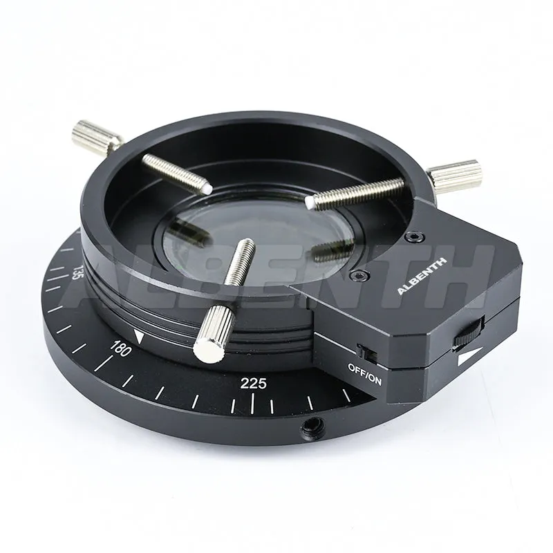 Albenth 120-LED Polarizing Ring Light For Stereo Microscope