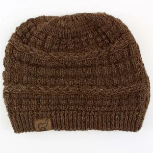 Alpaca Hat - Textured Slouch Beanie