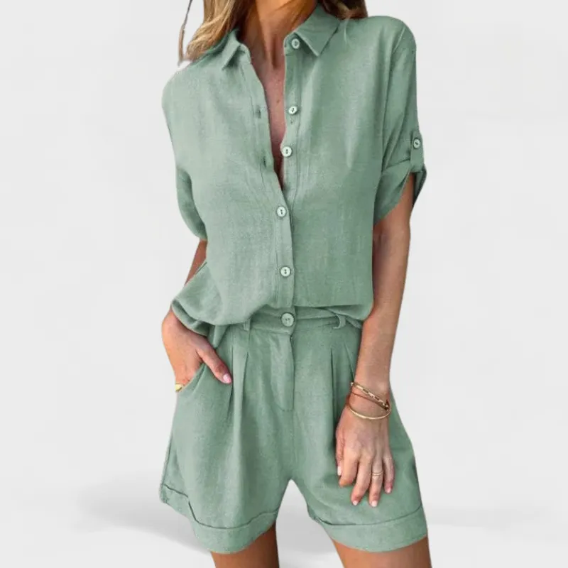 Amara™ Relaxed Shirt & Shorts Set