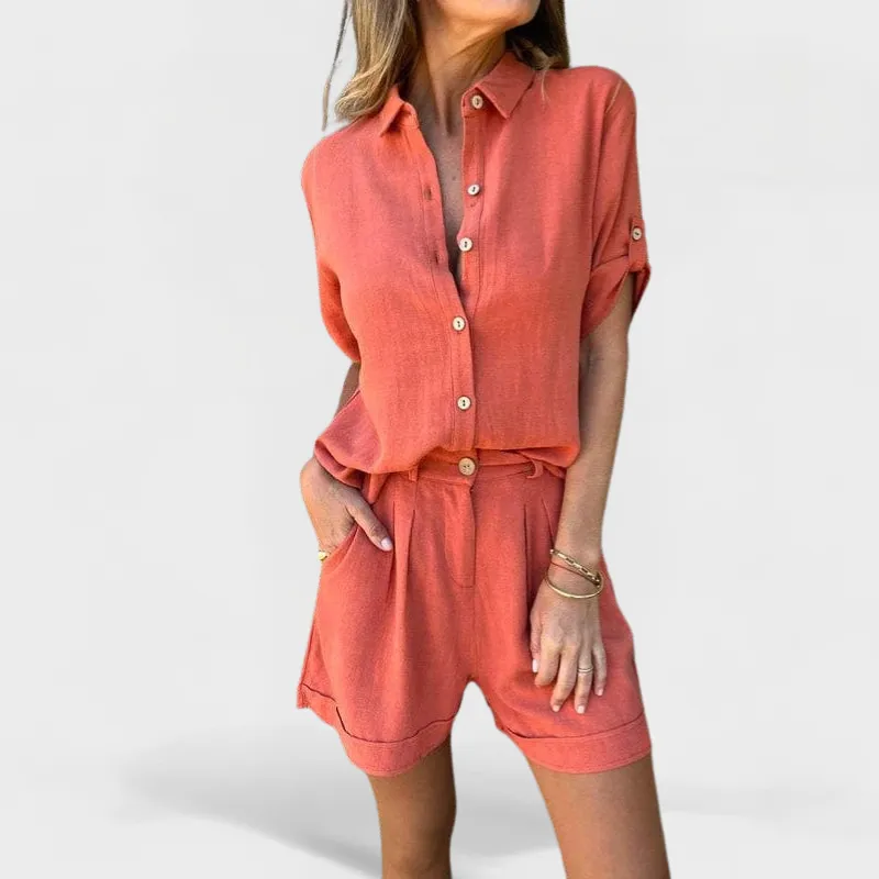 Amara™ Relaxed Shirt & Shorts Set