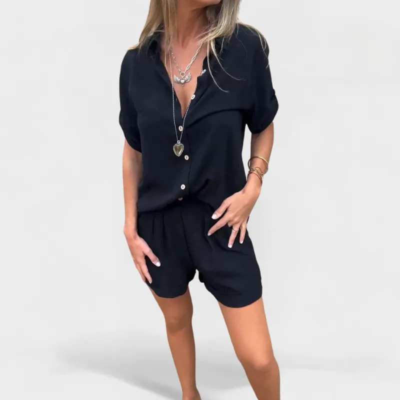 Amara™ Relaxed Shirt & Shorts Set