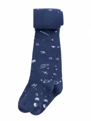Artie - Dark Blue Girls Tights - Shooting Stars