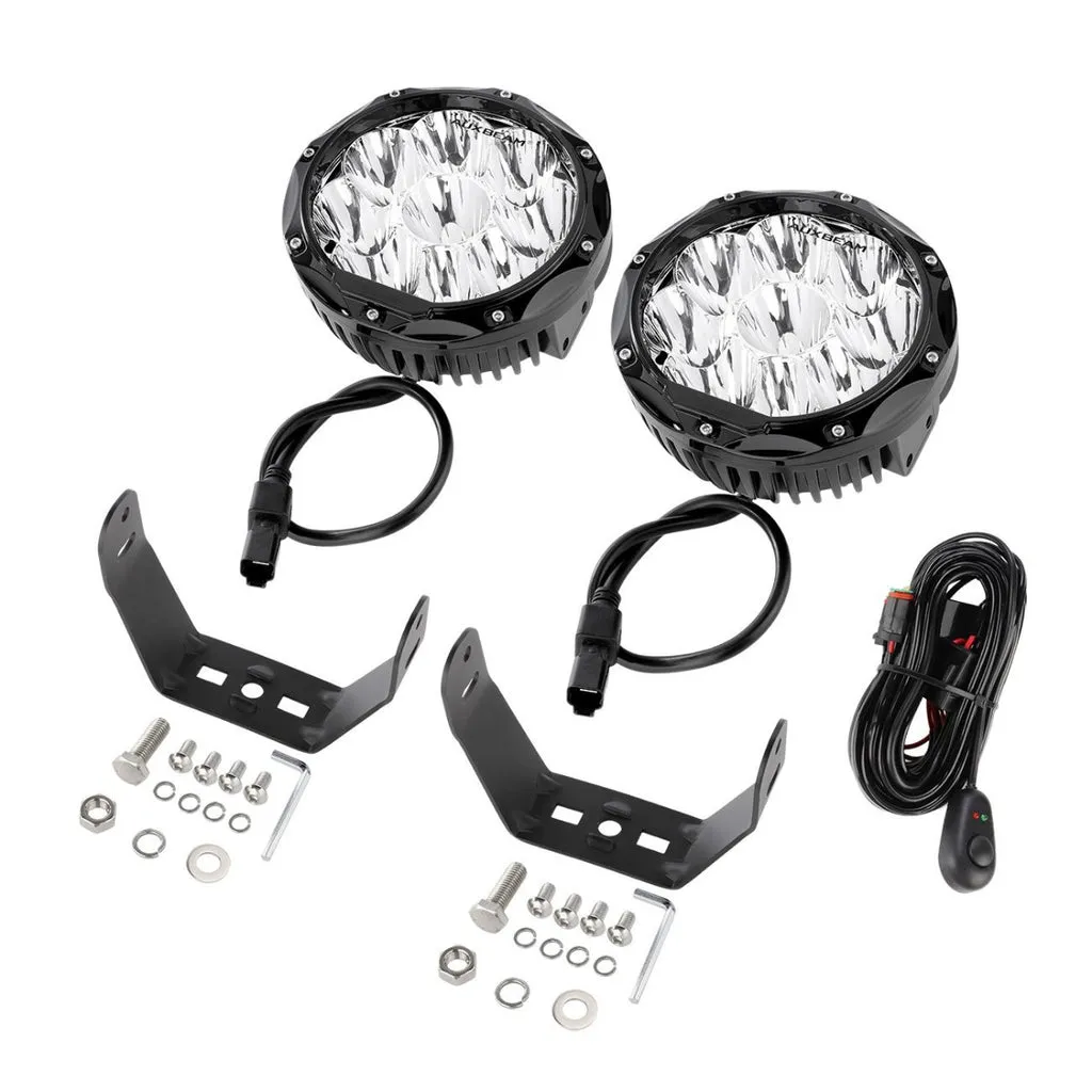Auxbeam - 7 Inch 90W Round Spot Beam Offroad LED Driving Lights for SAE compliant