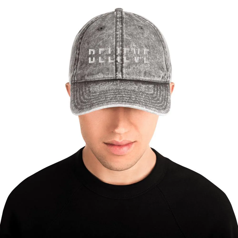 BELIEVE Vintage Cotton Dad Hat