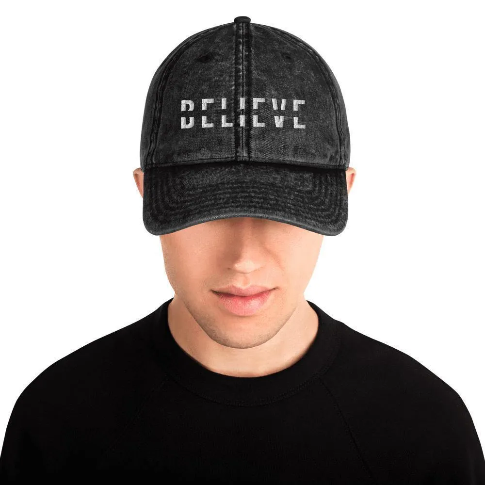 BELIEVE Vintage Cotton Dad Hat