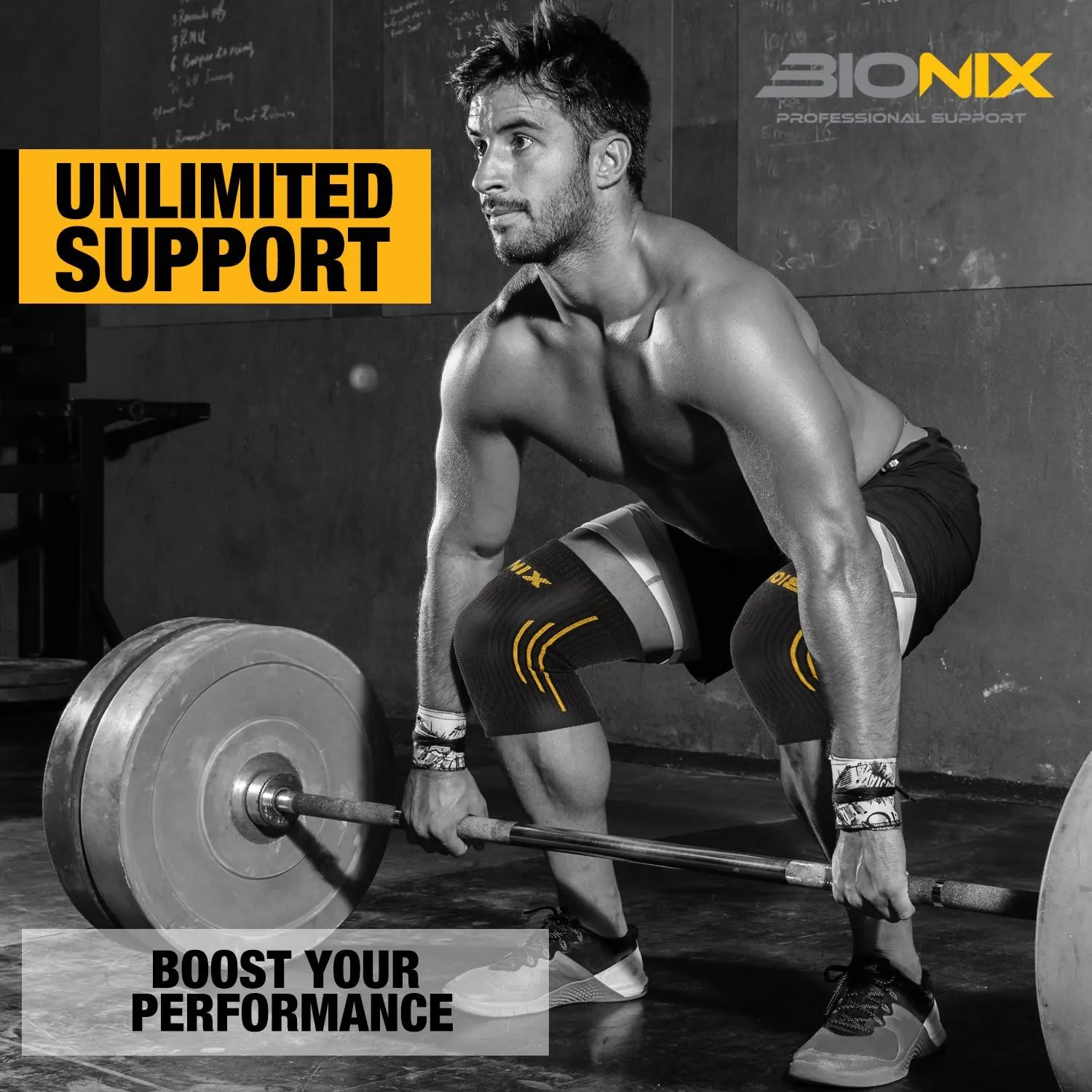 Bionix Knee Support Brace Compression Sleeve - Compression Knee Support