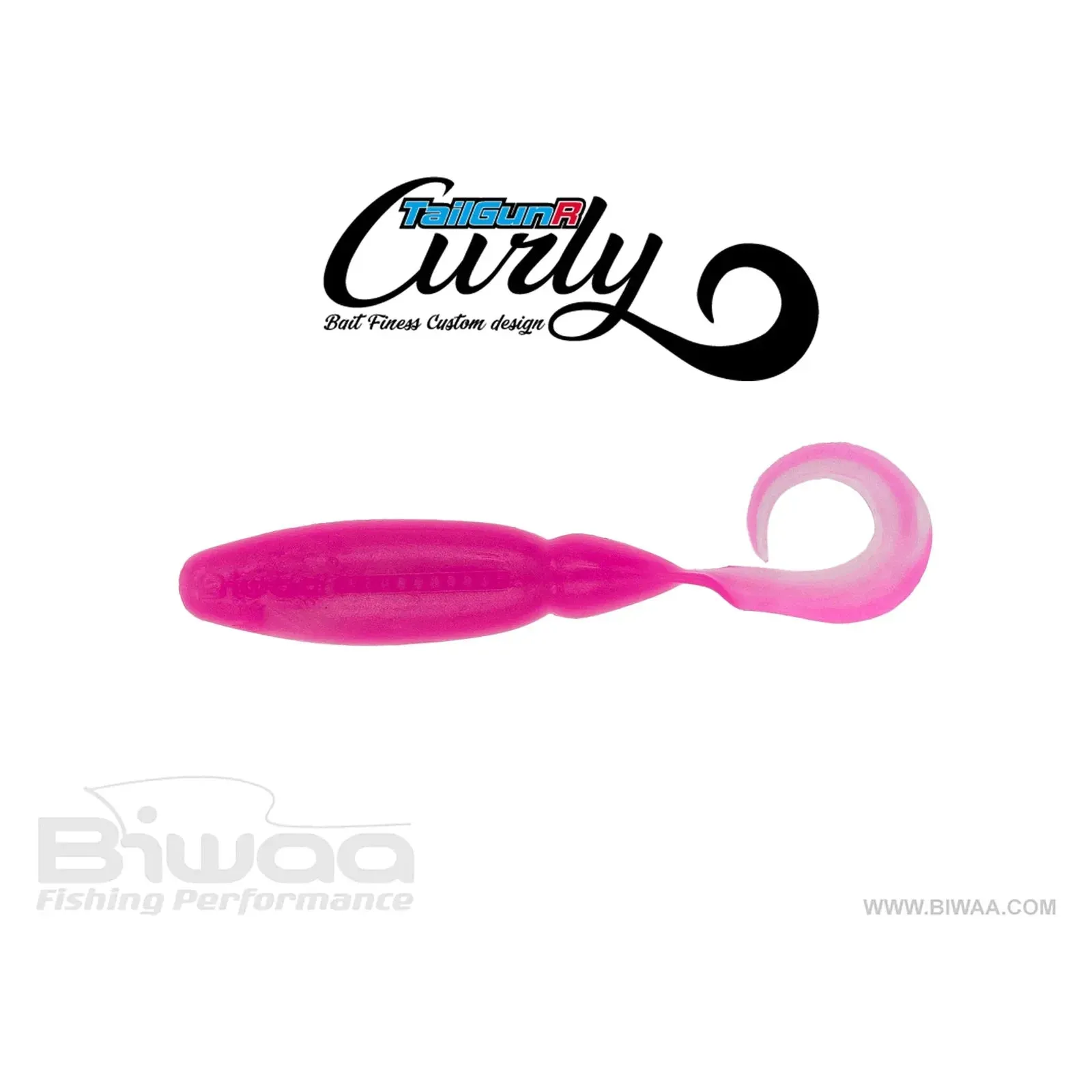Biwaa Curly Tails 2.5inch Pack of 8 Soft Plastic