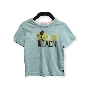 BOY SIZE 3/4 YEARS - MEXX, Stylish Baby Blue, Graphic T-Shirt EUC B49
