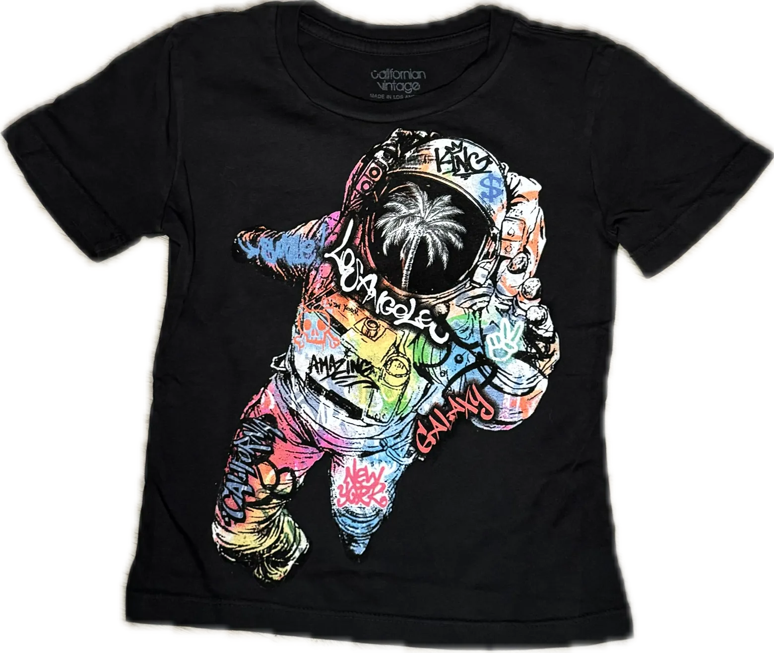 Californian Vintage-Astro T-shirt (charcoal)