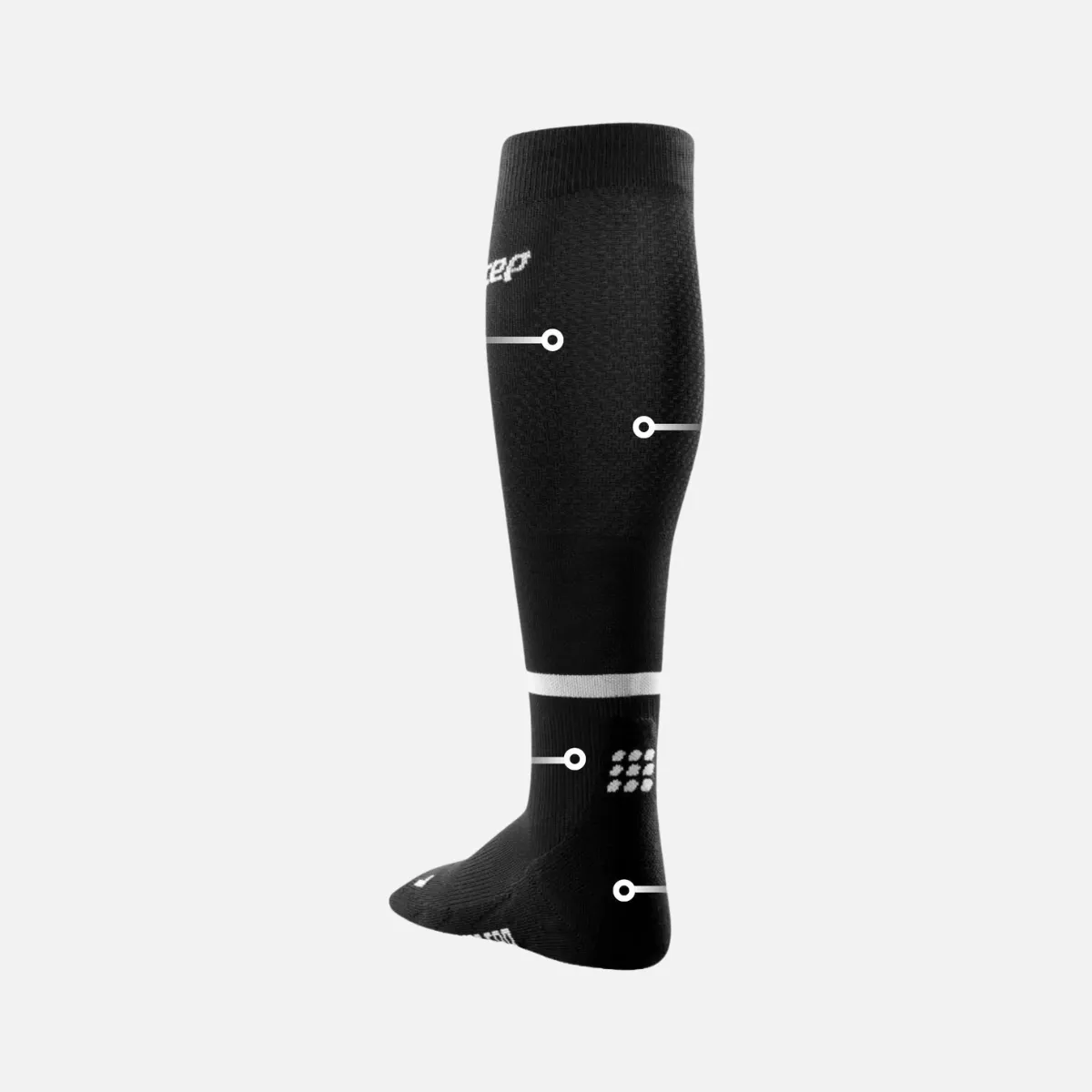 Cep The Run Compression 4.0 Men's Tall Socks -Black
