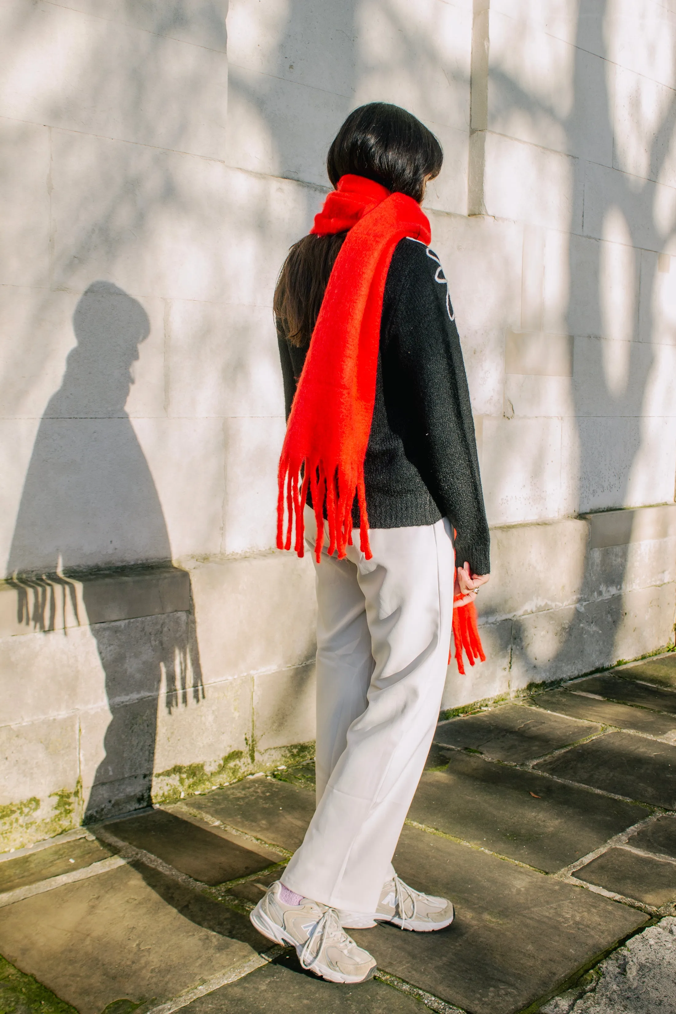 Colour Block Warm Wrap Scarf