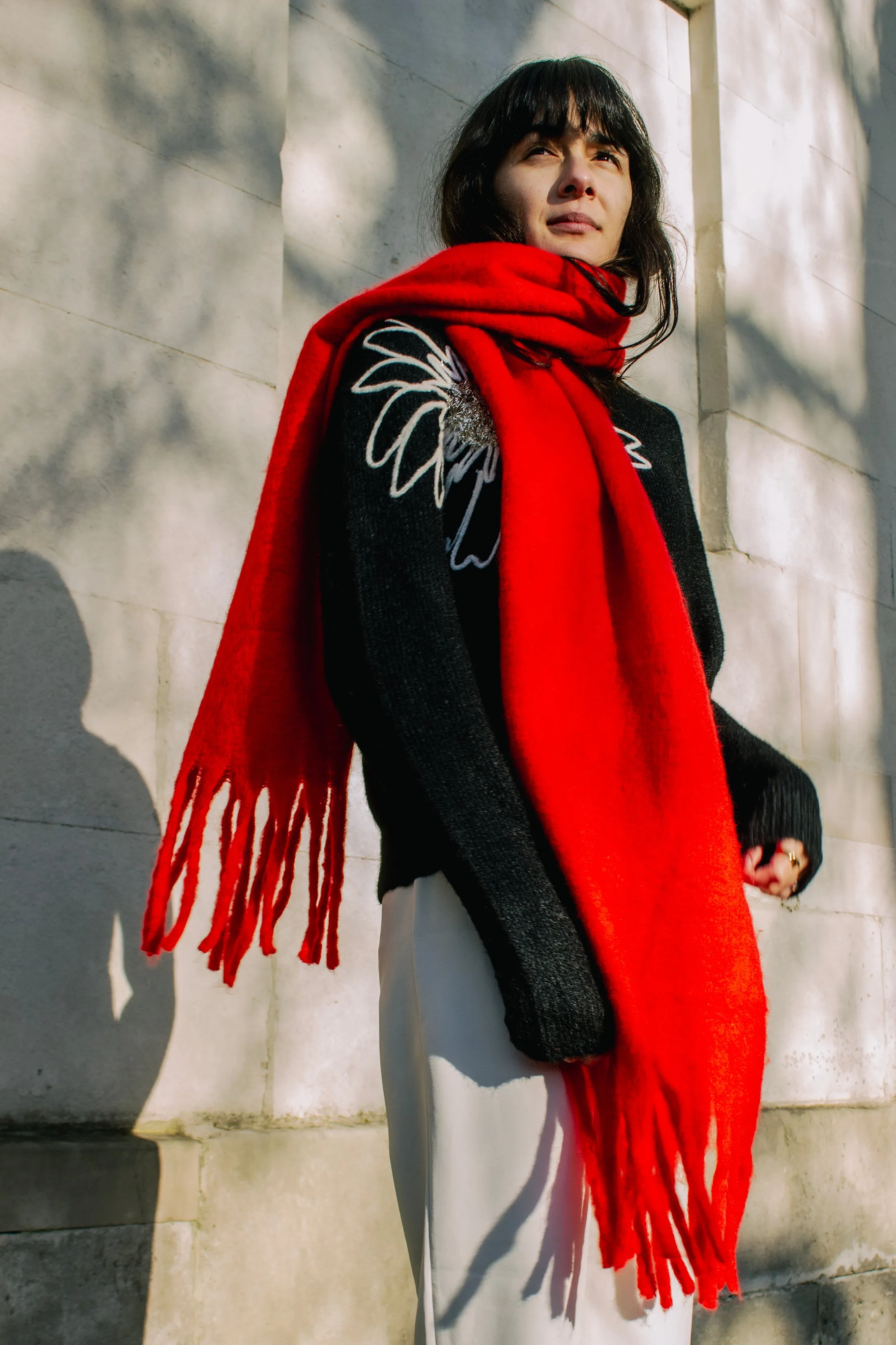 Colour Block Warm Wrap Scarf