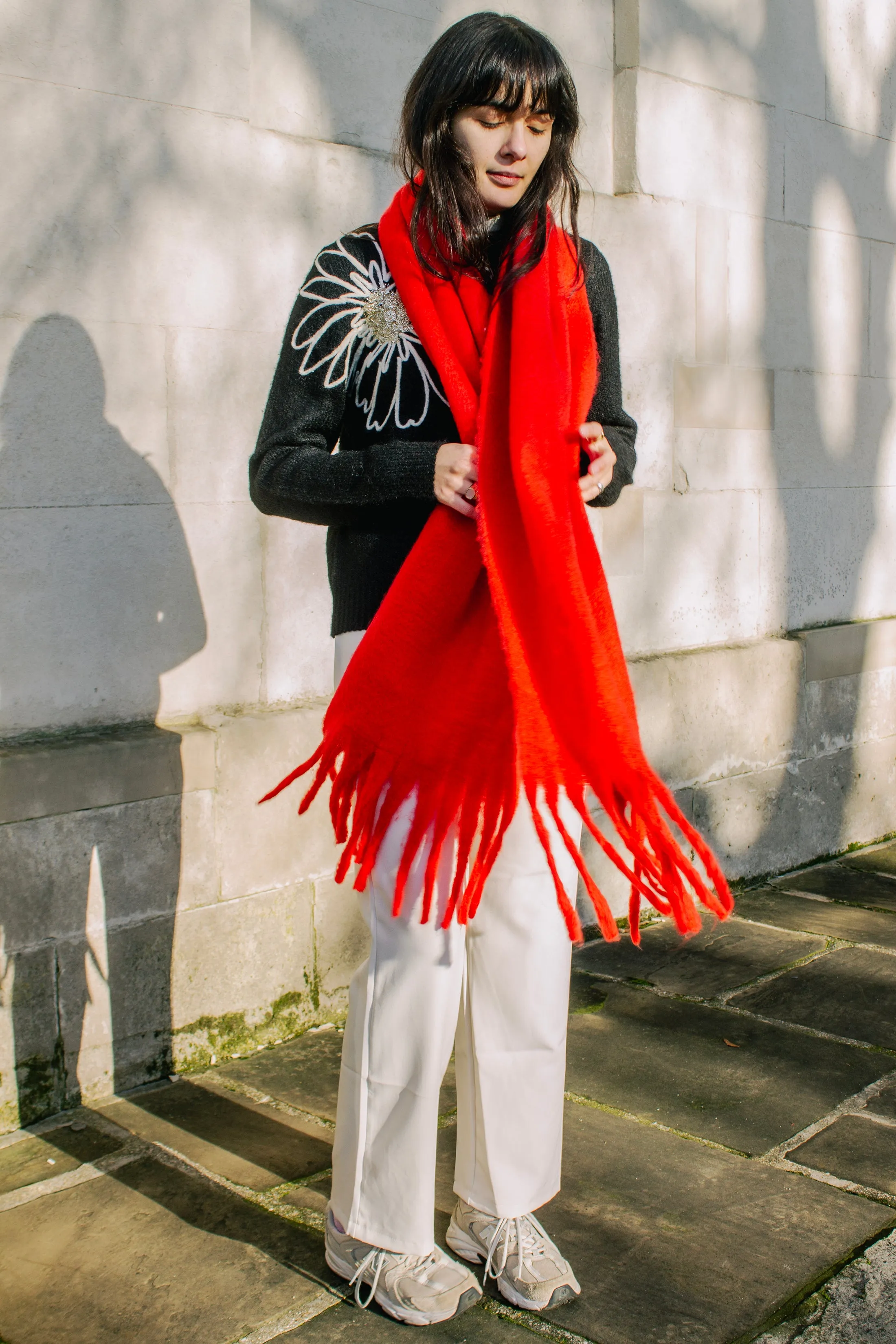 Colour Block Warm Wrap Scarf