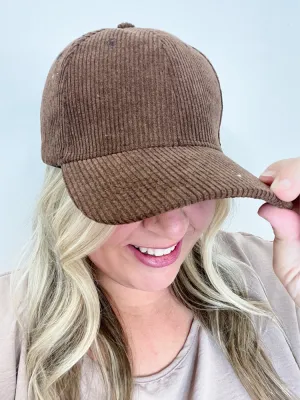 Corduroy Cap - Brown