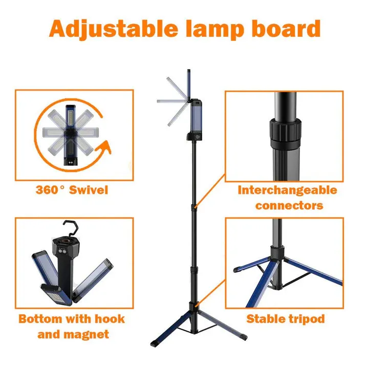 Crony VIP-12 Outdoor Lighting multi-function lamp portable camping hiking flexible 2000lm mini size multifunctional outdoor work light