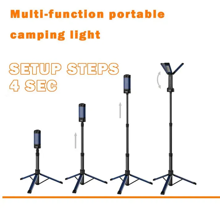 Crony VIP-12 Outdoor Lighting multi-function lamp portable camping hiking flexible 2000lm mini size multifunctional outdoor work light