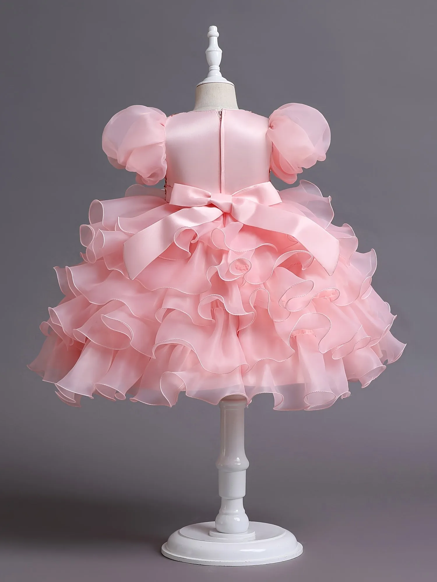 Cute Elegant Puff Sleeve Mesh Princess Dress