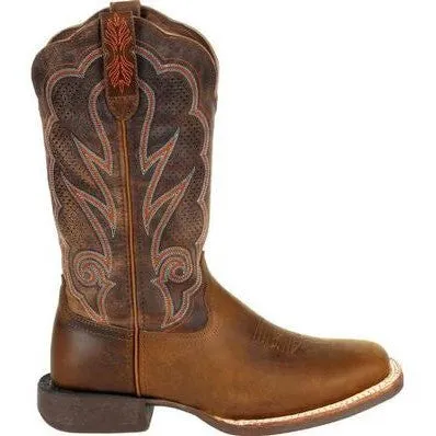 Durango Women's Lady Rebel Pro 12" Soft Toe Western Classic Boot- Cognac- DRD0376