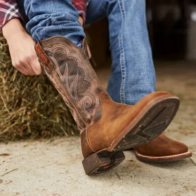 Durango Women's Lady Rebel Pro 12" Soft Toe Western Classic Boot- Cognac- DRD0376