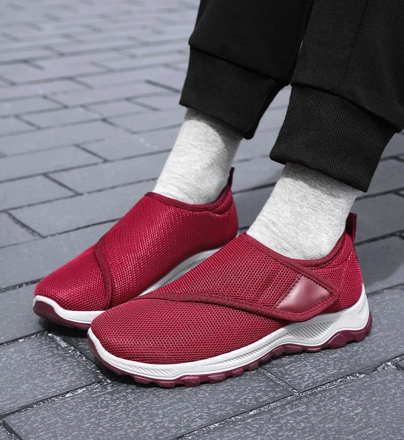 Elegant Lightweight Knitted Casual Sneakers for Women with Adjustable Fit