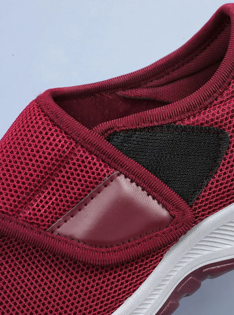 Elegant Lightweight Knitted Casual Sneakers for Women with Adjustable Fit