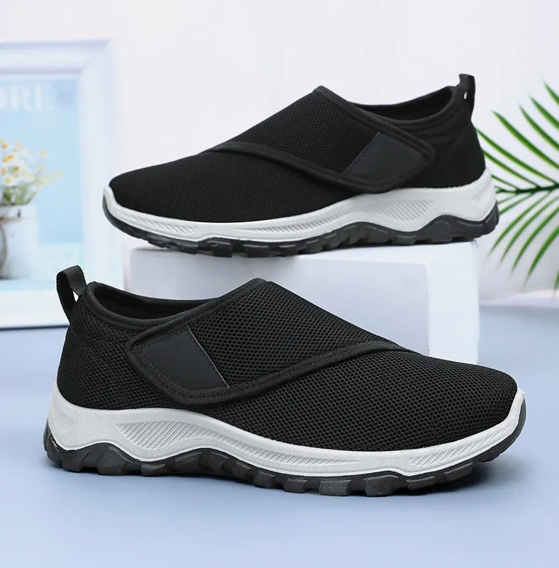 Elegant Lightweight Knitted Casual Sneakers for Women with Adjustable Fit