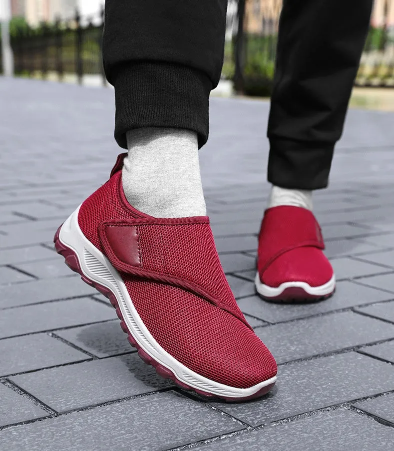 Elegant Lightweight Knitted Casual Sneakers for Women with Adjustable Fit
