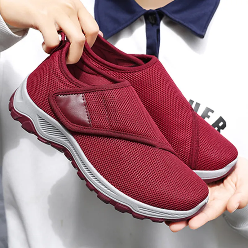 Elegant Lightweight Knitted Casual Sneakers for Women with Adjustable Fit