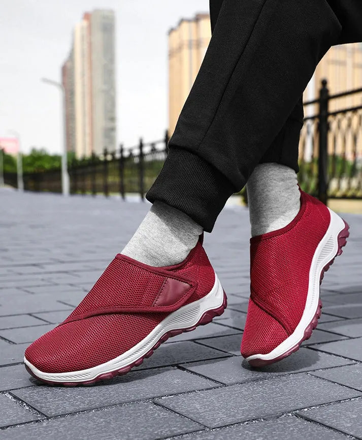 Elegant Lightweight Knitted Casual Sneakers for Women with Adjustable Fit