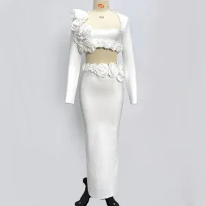 Elegant One-Piece Bandage Dress - Stylish Occasion Wear for Ladies