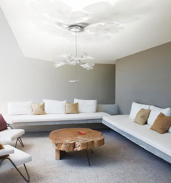Embossed Floral Pendant Light
