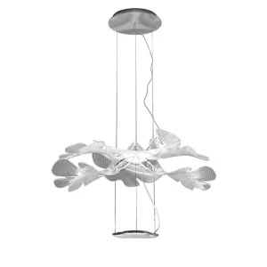 Embossed Floral Pendant Light