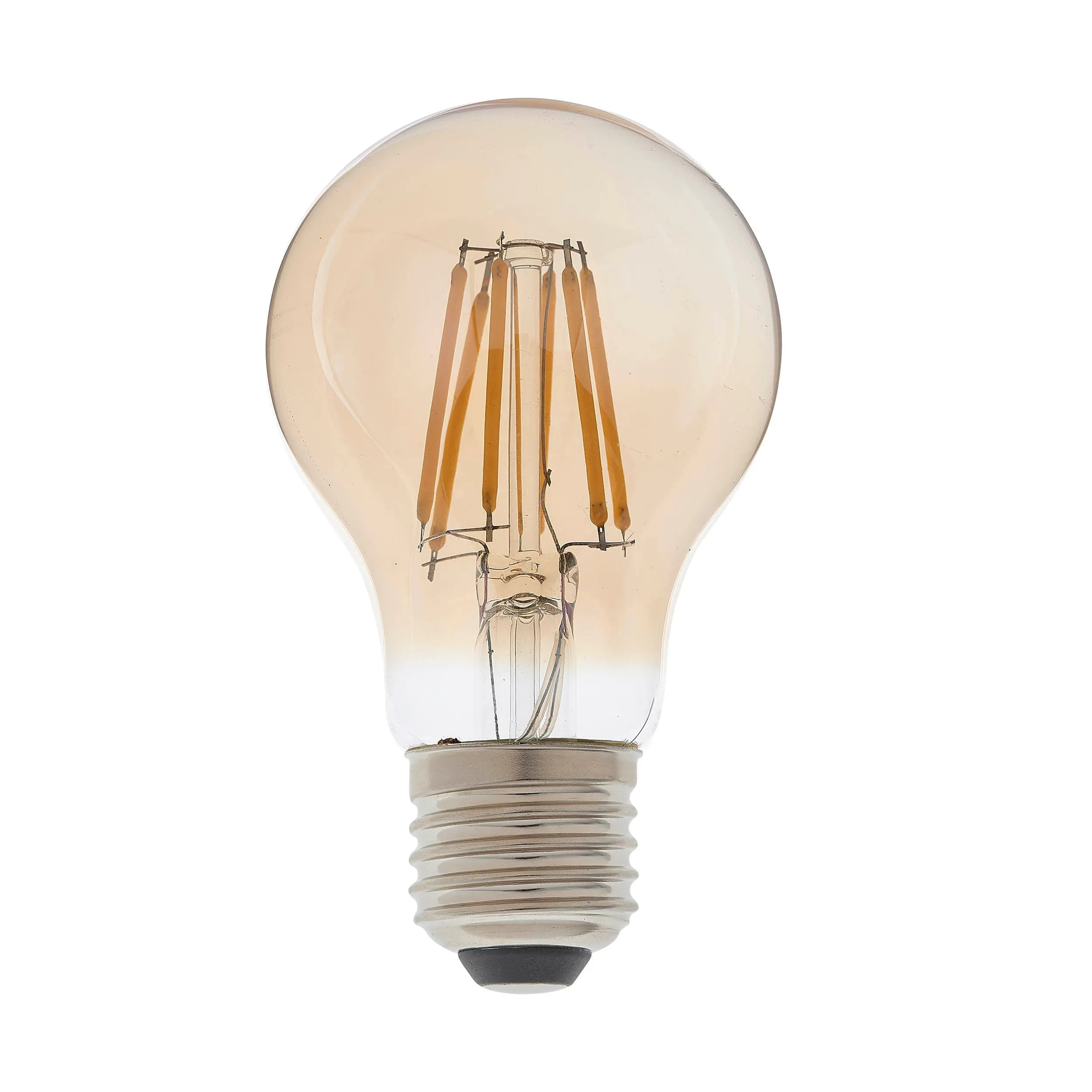 Endon 93028 E27 LED filament GLS 1lt Accessory Amber glass 6W LED E27 Warm White