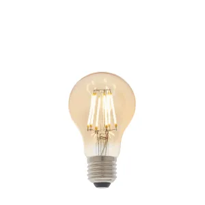 Endon 93028 E27 LED filament GLS 1lt Accessory Amber glass 6W LED E27 Warm White