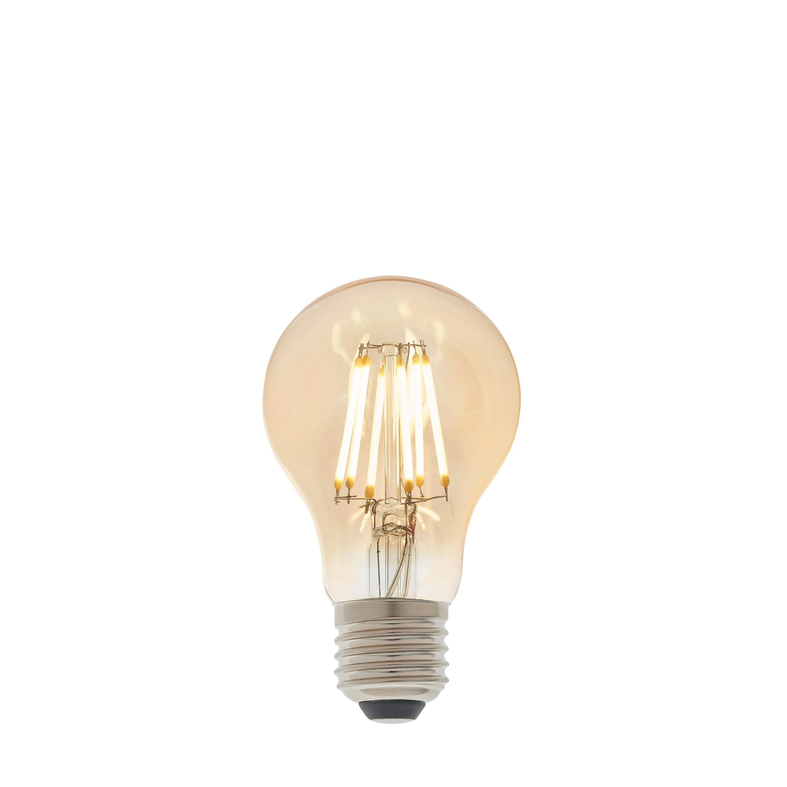 Endon 93028 E27 LED filament GLS 1lt Accessory Amber glass 6W LED E27 Warm White