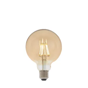 Endon 93030 E27 LED filament globe 1lt Accessory Amber glass 6W LED E27 Warm White