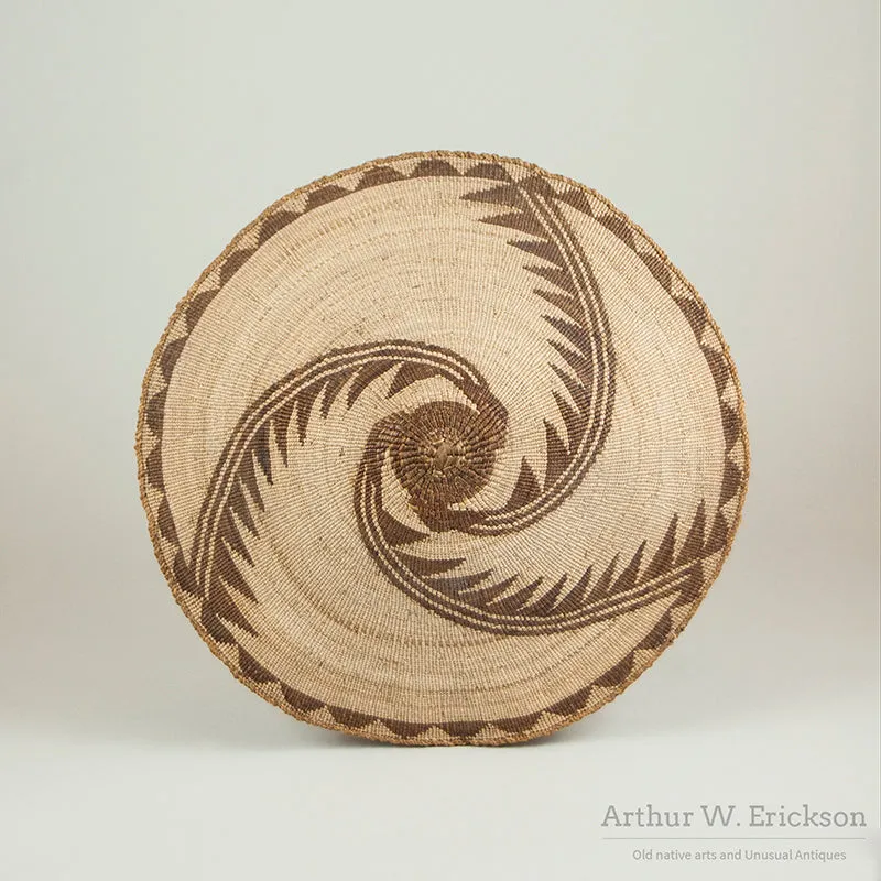 Finely Woven Klamath Basketry Plaque