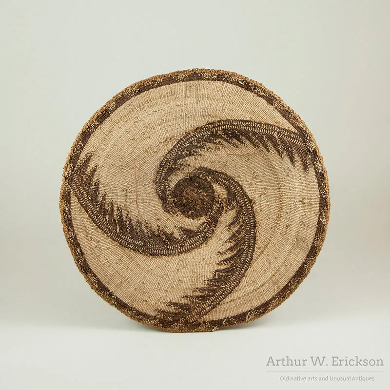 Finely Woven Klamath Basketry Plaque
