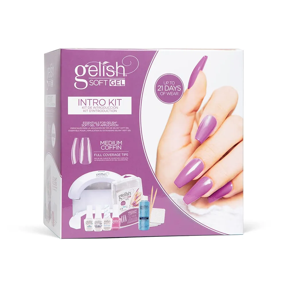 Gelish - Full Cover Soft Gel Intro Kit - Medium Coffin