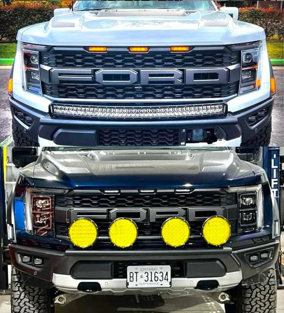 Gen 3 Raptor Front Light Mount Kit (stock bumper) - Use Any Light
