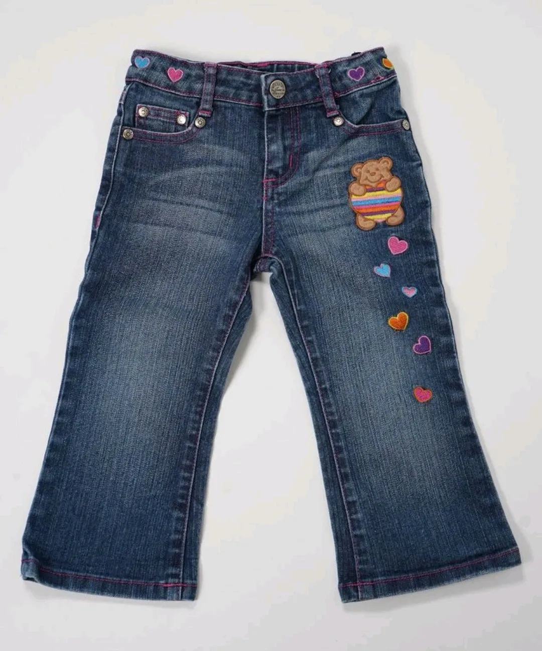 GIRL SIZE 2 YEARS - ZANADI, Embroidered, Flared Jeans EUC B15